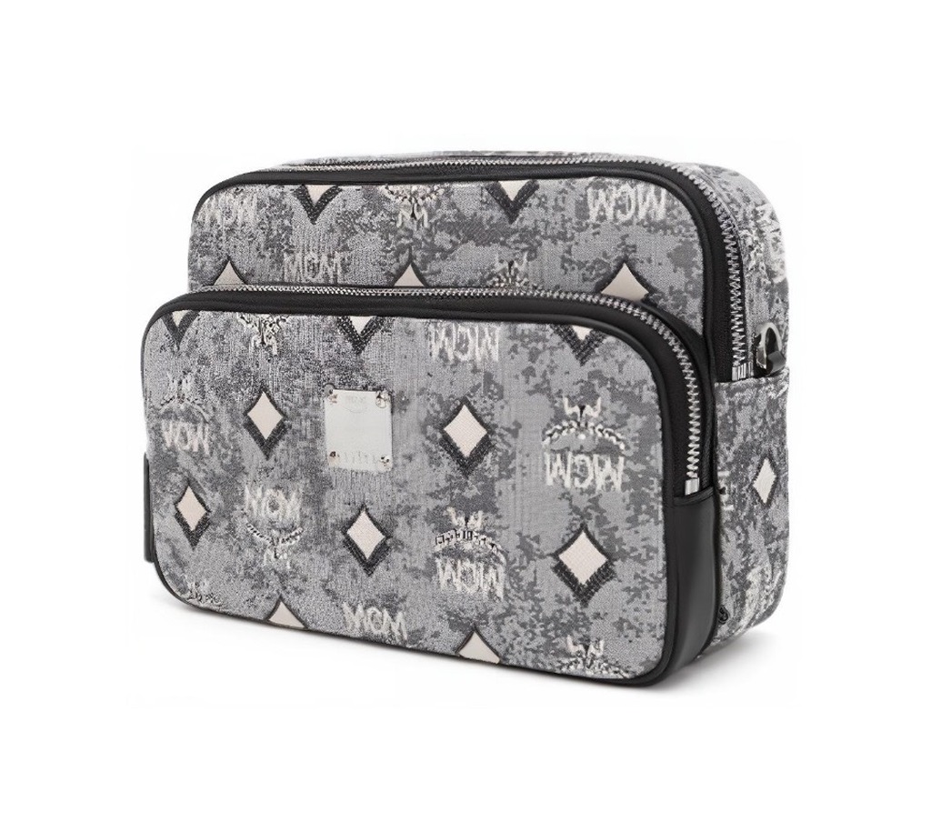 Túi MCM Klassik Visetos 'Grey' MMRBATQ01EG001 - Ảnh 4