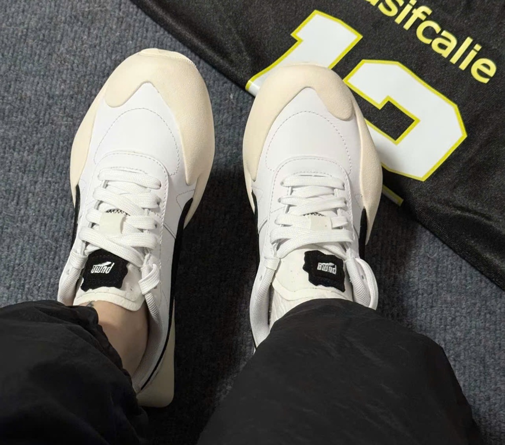 Giày Puma Vaderon Clean ‘Black White’ 394615-03 - Ảnh 6