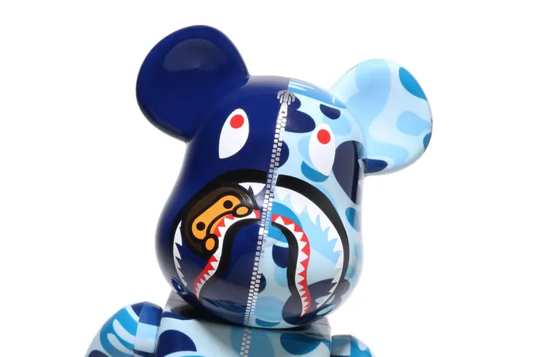Bearbrick x BAPE Baby Milo(R) Camo Shark 'Blue' - Ảnh 5
