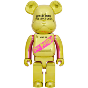 Mô Hình Bearbrick Sex Pistols "NEVER MIND THE BOLLOCKS" Chrome