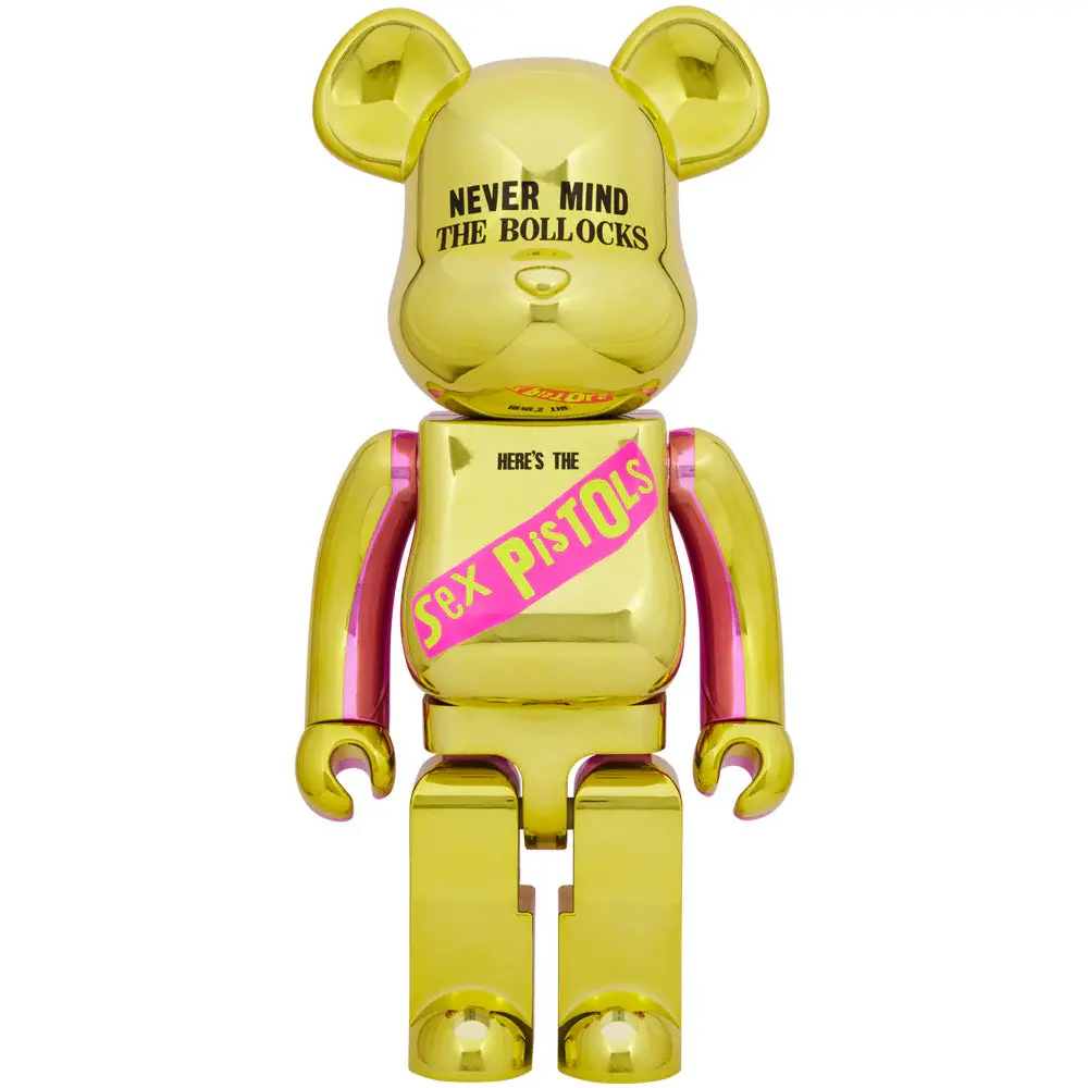 Mô Hình Bearbrick Sex Pistols "NEVER MIND THE BOLLOCKS" Chrome