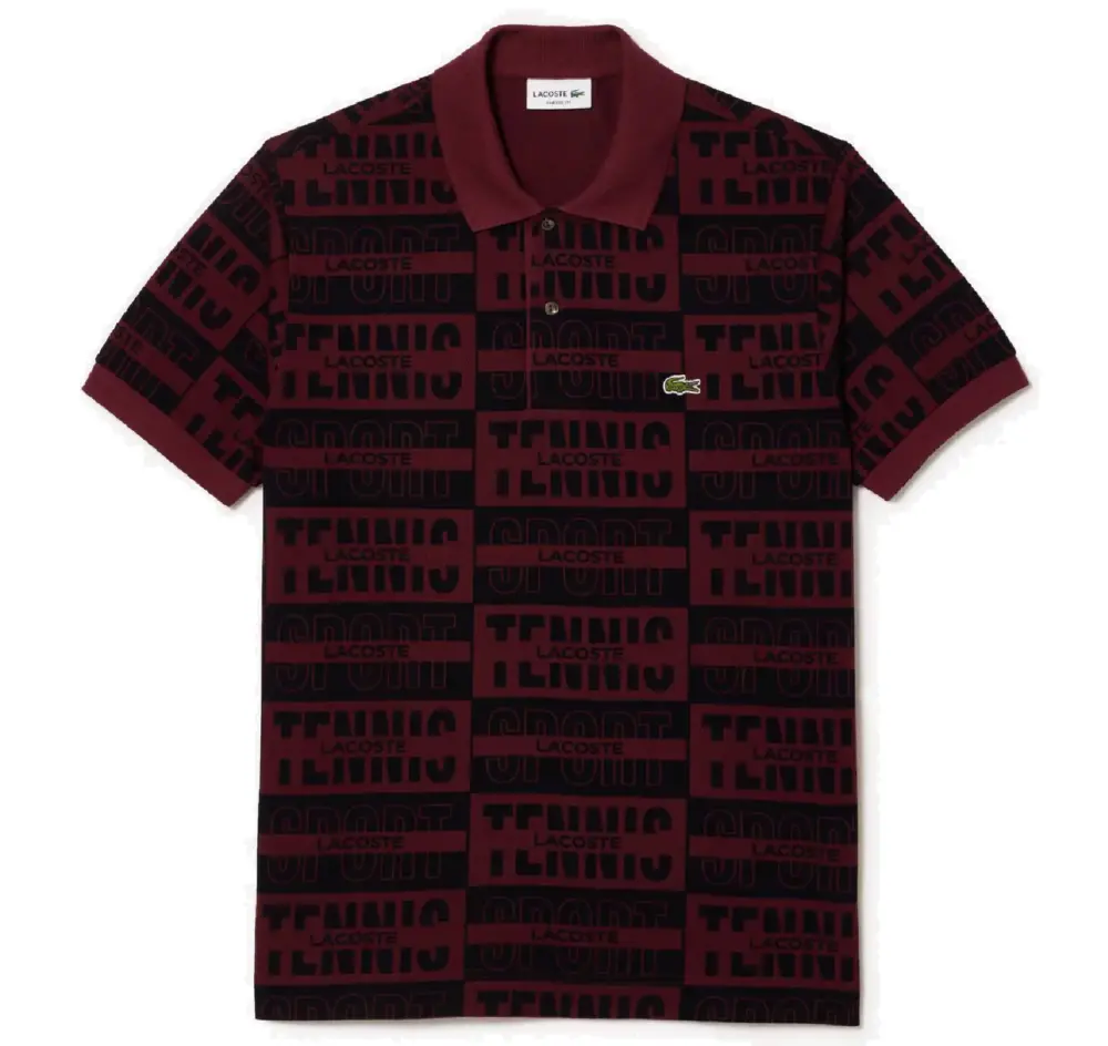 Áo Polo Lacoste Original L.12.12 Two Badge Print PH2057-YUP