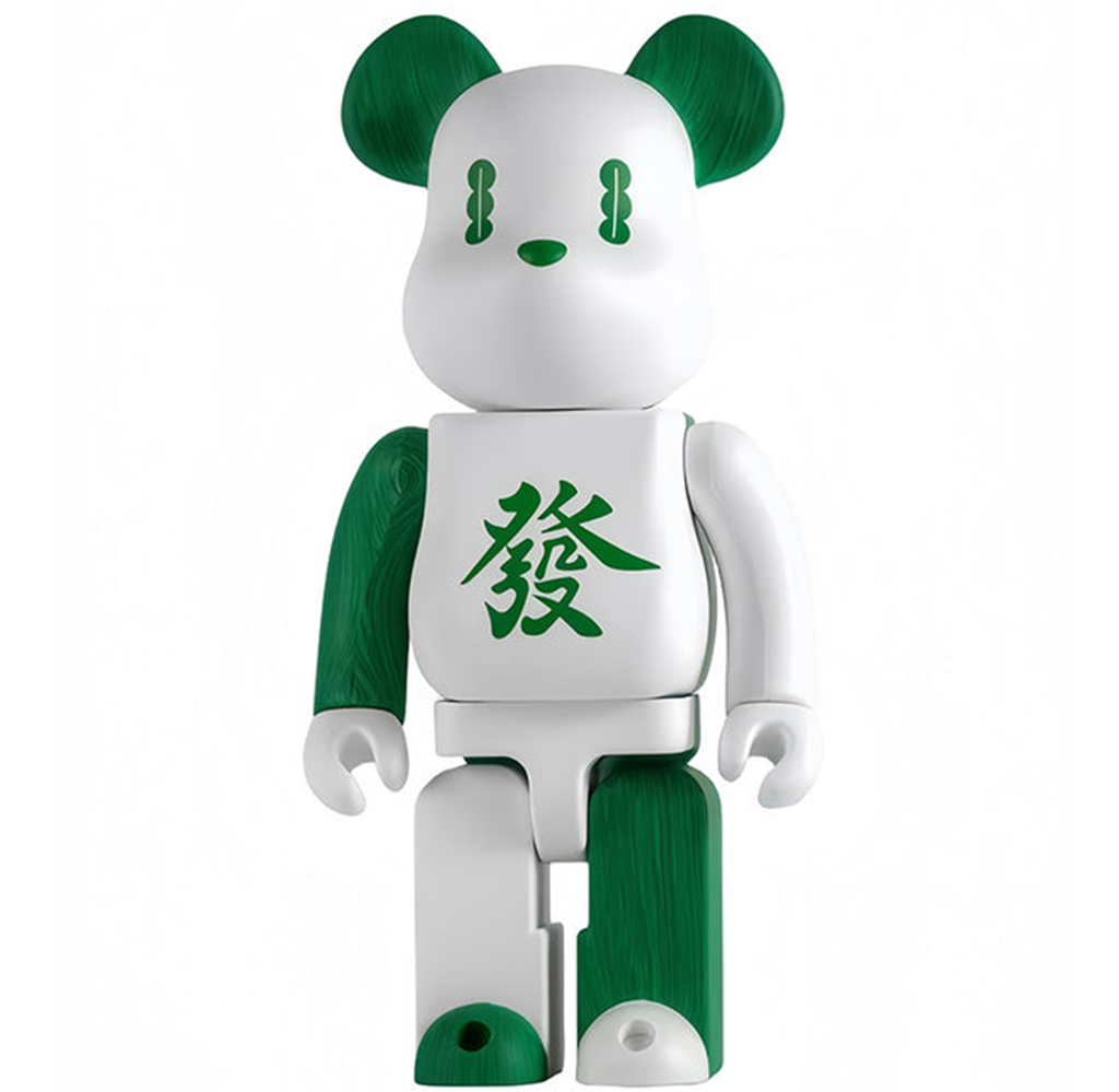 Mô Hình Bearbrick Chengdu Mahjong ‘Green White’