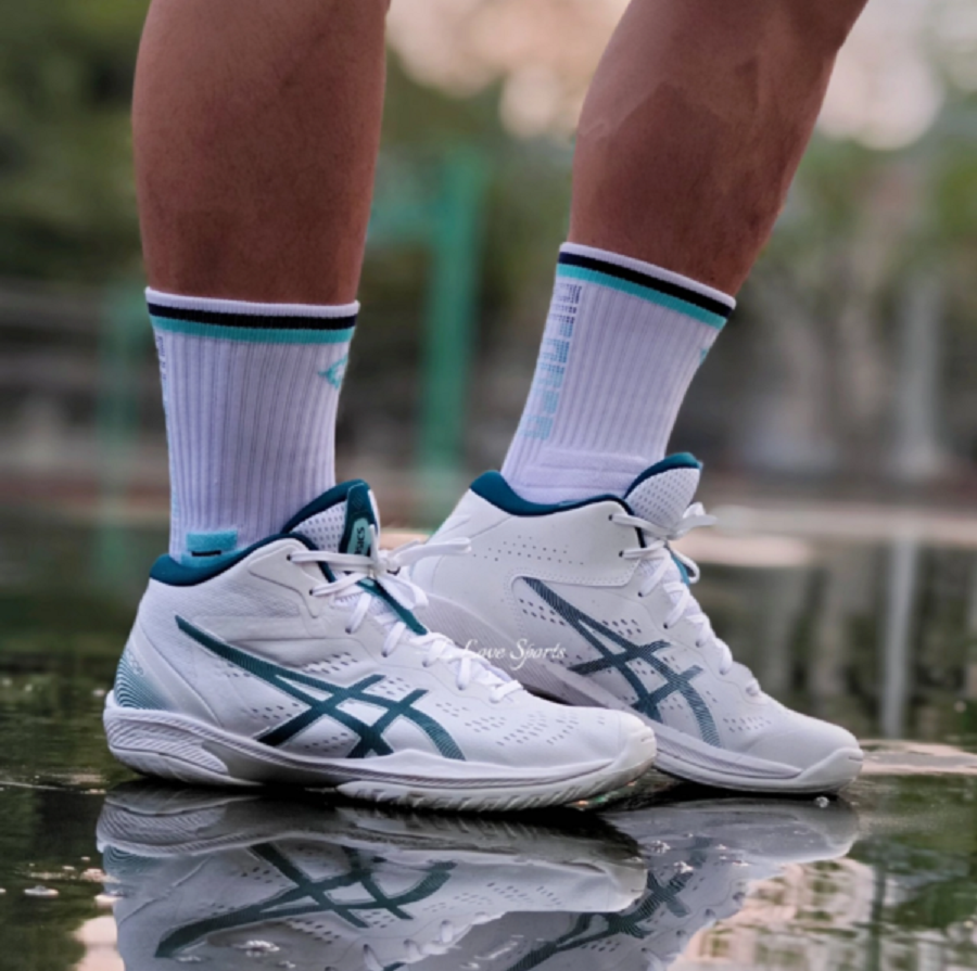 Giày Asics Gelhoop V16 ‘White Teal’ 1063A078-101 - Ảnh 3