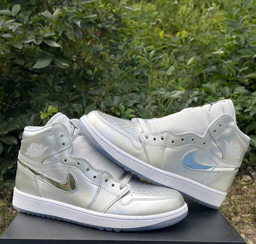 Giày Jordan 1 High Golf 'Meltallic Silver' FD6815-001 - Ảnh 4