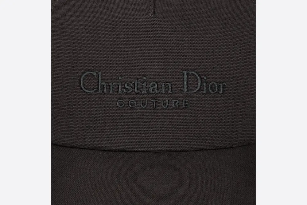 Mũ Dior Couture Baseball Cap ‘Black Canvas’ 243C904G4511-C900 - Ảnh 3