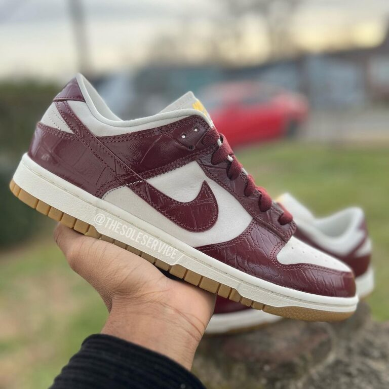 Giày Nike Dunk Low LX "Red Croc" FJ2260-004 - Ảnh 2