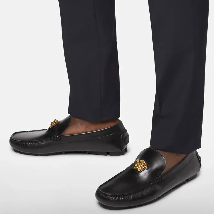 Giày Versace La Medusa Loafers ‘Black’ 1003701-1A00693-1B00V - Ảnh 4