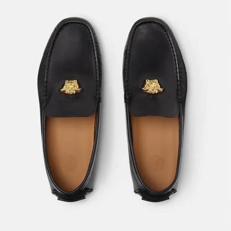 Giày Versace La Medusa Loafers ‘Black’ 1003701-1A00693-1B00V - Ảnh 3