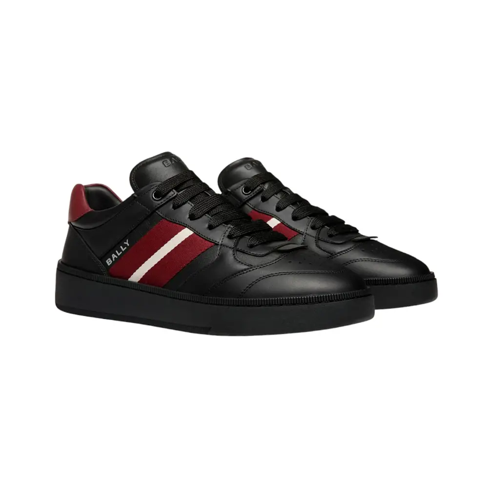 Giày Bally Rebby Calfskin ‘Red Black’ 6306538 - Ảnh 3