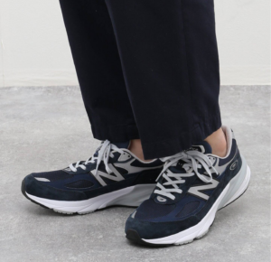 Alternative view of Giày New Balance 990v6 MiUSA 'Navy White' M990NV6
