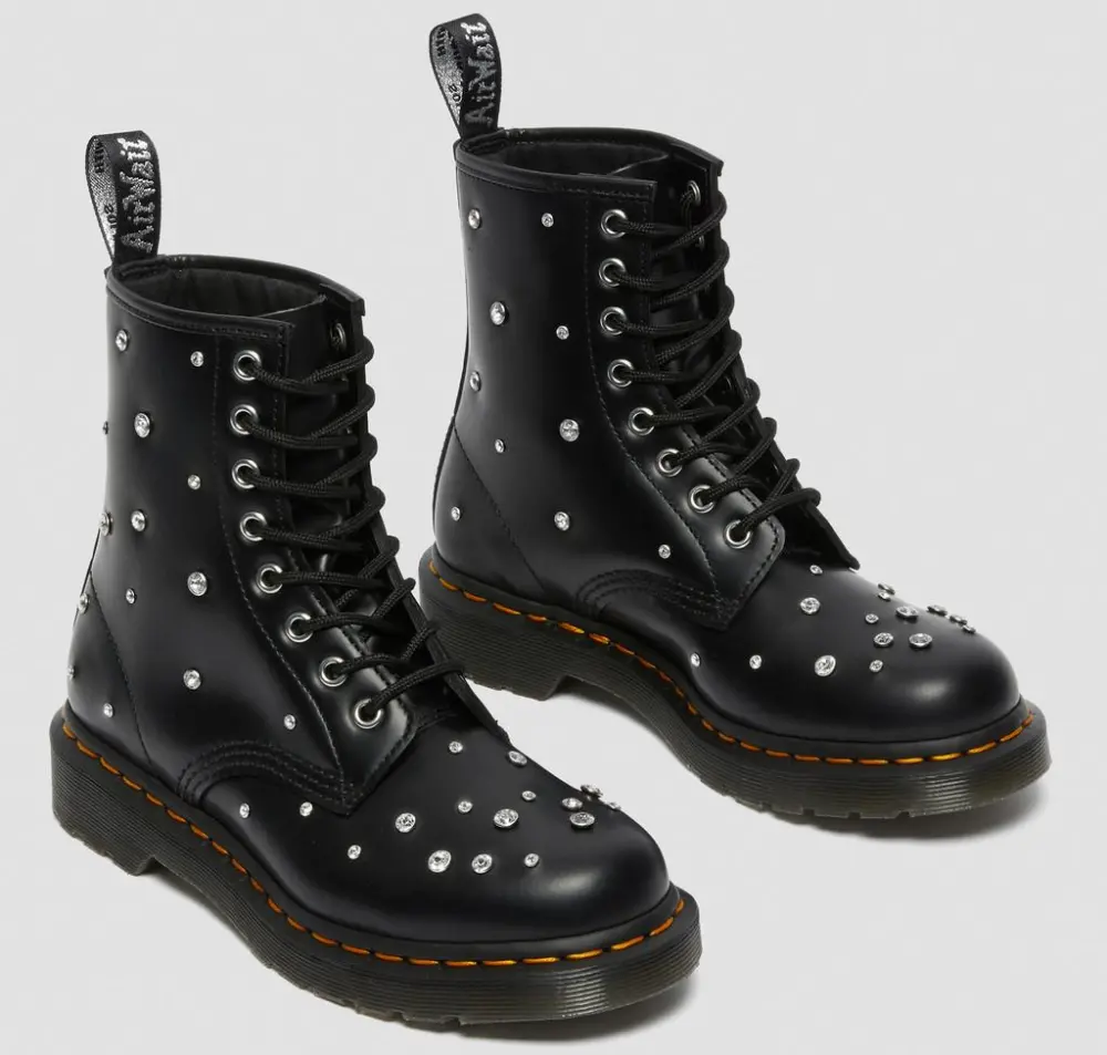 Giày Dr.Martens 1460 Swarovski Leather ‘Black’ 27208001 - Ảnh 4