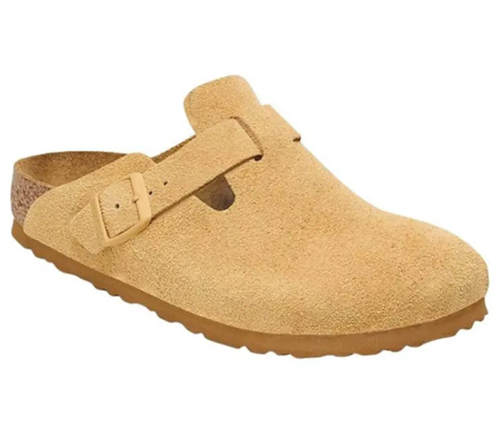 Alternative view of Giày Birkenstock Boston Suede Leather 'Latte Cream' 1027752