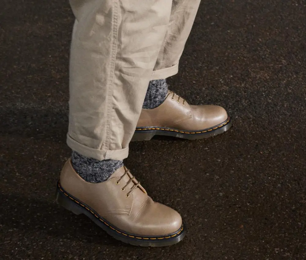 Alternative view of Giày Dr.Martens 1461 Carrara Leather Oxford 'in Olive' 30683352