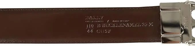 Thắt Lưng Bally Men's Logo Buckle Belt 'Black' 6226631 - Ảnh 4