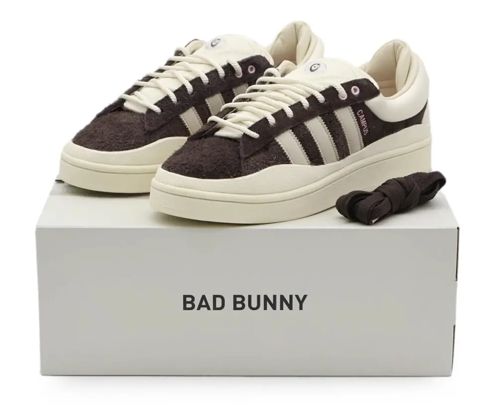 Giày Adidas Campus x Bad Bunny ‘Deep Brown’ ID2534 - Ảnh 7