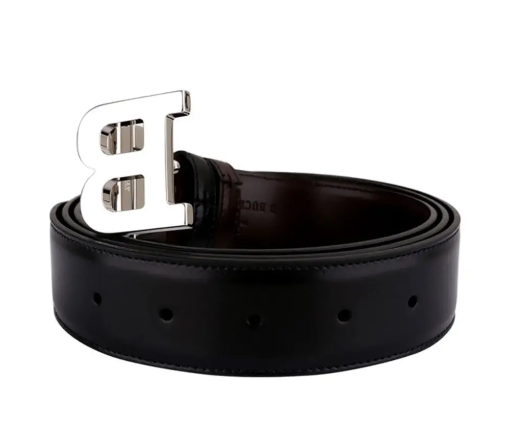 Thắt Lưng Bally B Buckle 35 M 290 Double Sided Belt 6193208 - Ảnh 3