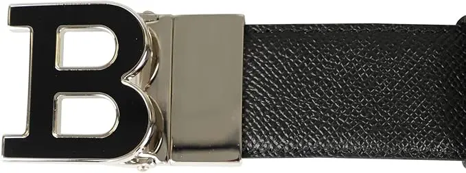Thắt Lưng Bally Men's Logo Buckle Belt 'Black' 6226631 - Ảnh 3