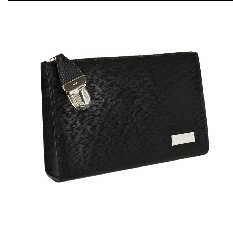 Túi Bally Clutch Bag ‘Black’ 6222746 - Ảnh 3