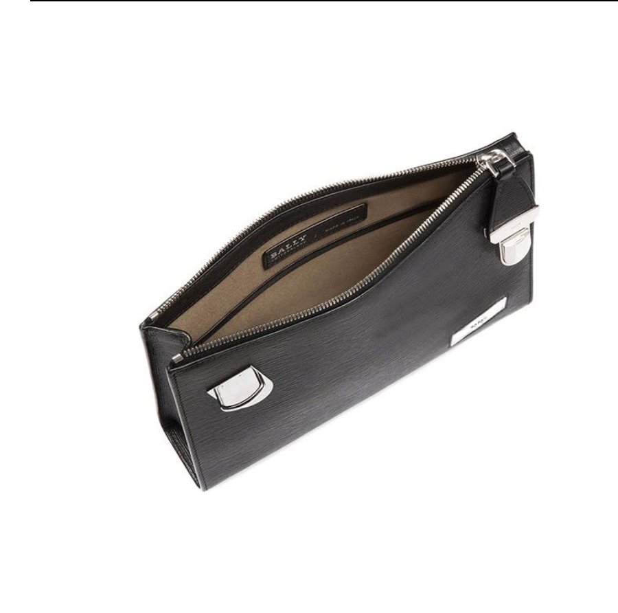 Túi Bally Clutch Bag ‘Black’ 6222746 - Ảnh 4