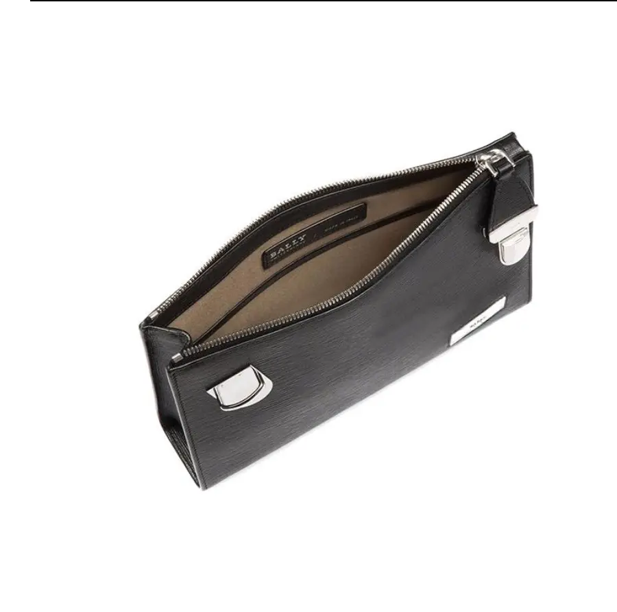 Túi Bally Clutch Bag ‘Black’ 6222746 - Ảnh 4