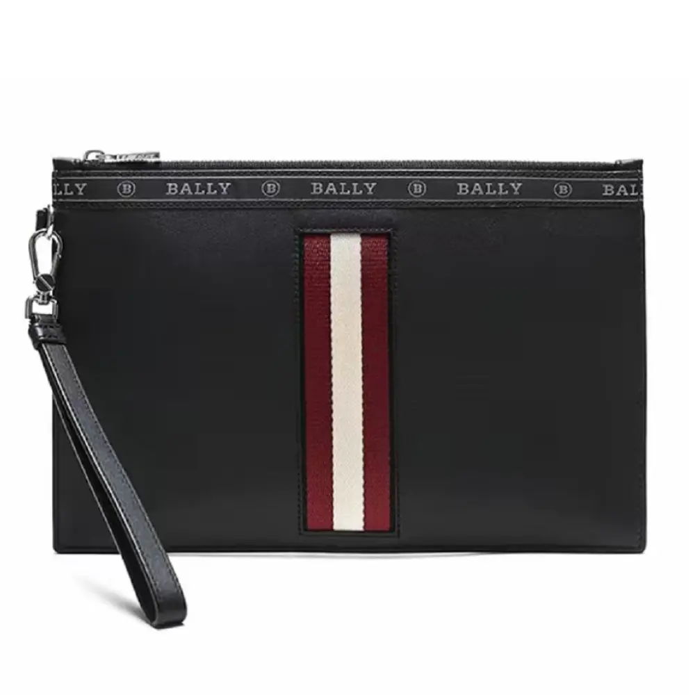 Túi Bally Leather Clutch ‘Black’ 6232007