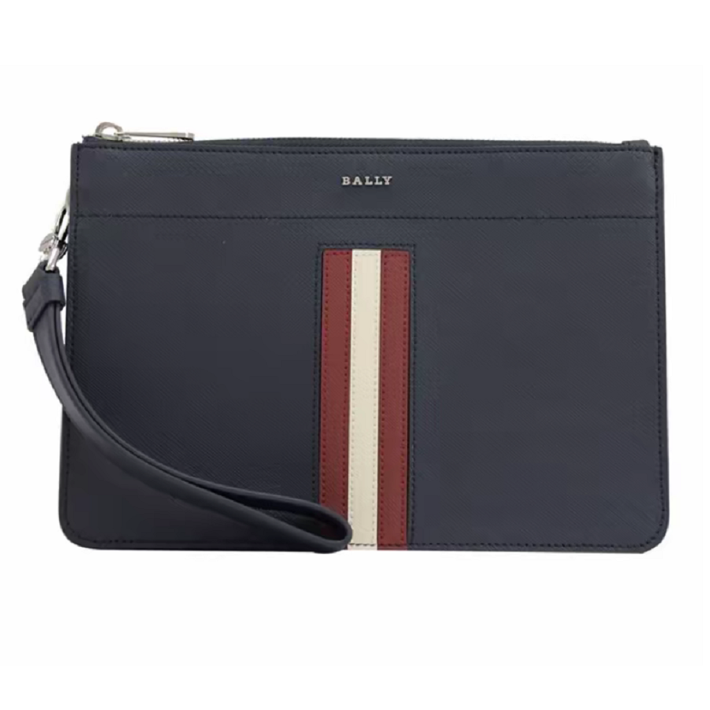 Túi Bally Leather Clutch ‘Black’ 6233747