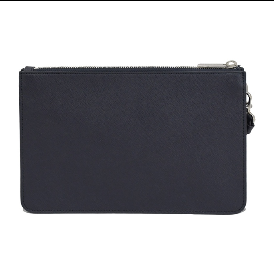 Túi Bally Leather Clutch ‘Black’ 6233747 - Ảnh 3