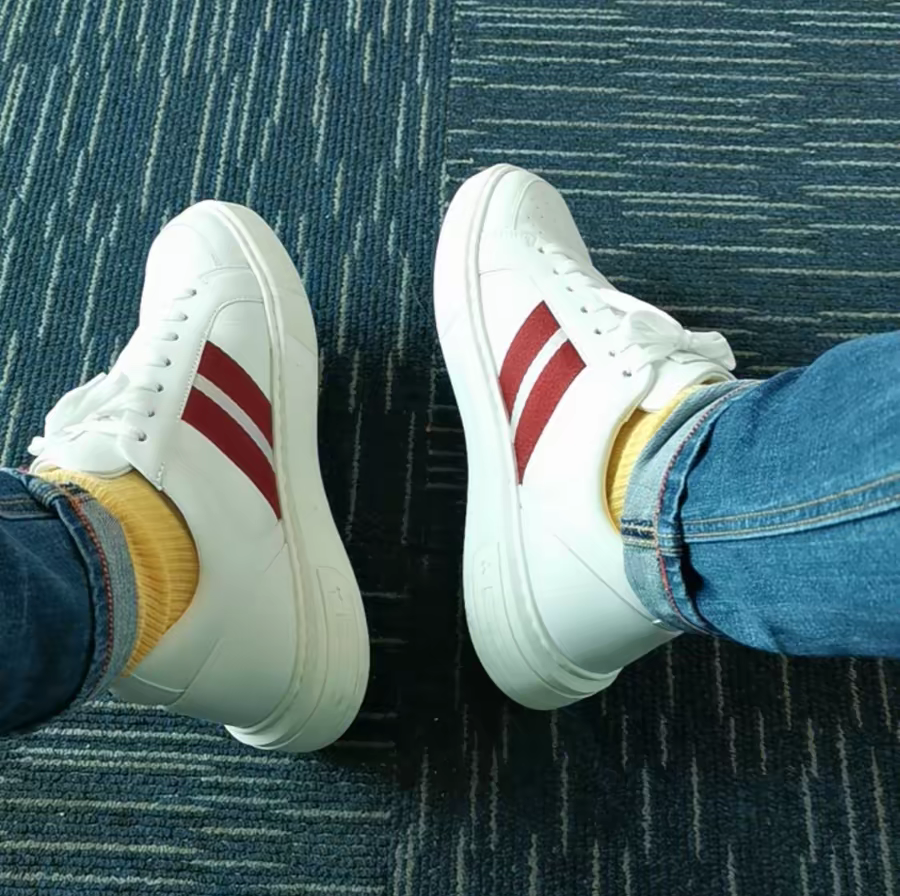 Giày Bally Moony Leather Sneakers ‘White’ 6236586 - Ảnh 4