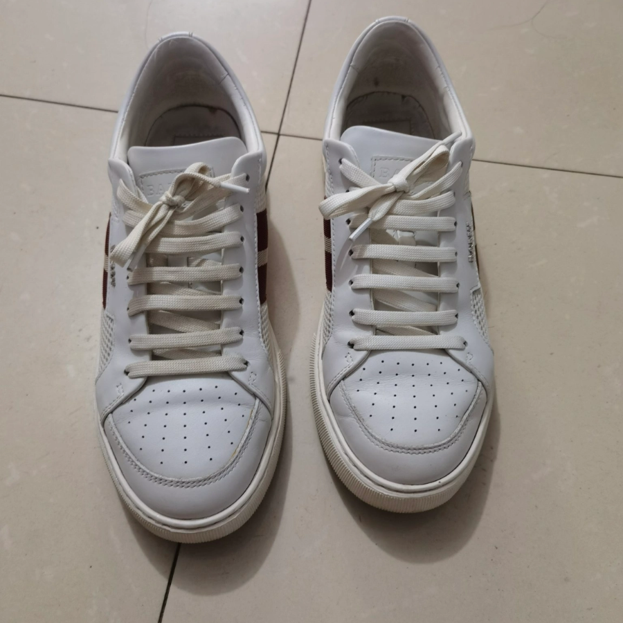 Giày Bally Leather ‘White Red’ 6237753 - Ảnh 3