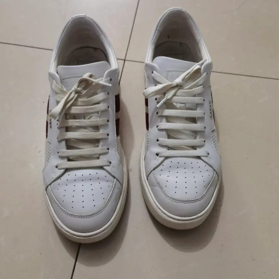 Giày Bally Leather ‘White Red’ 6237753 - Ảnh 3