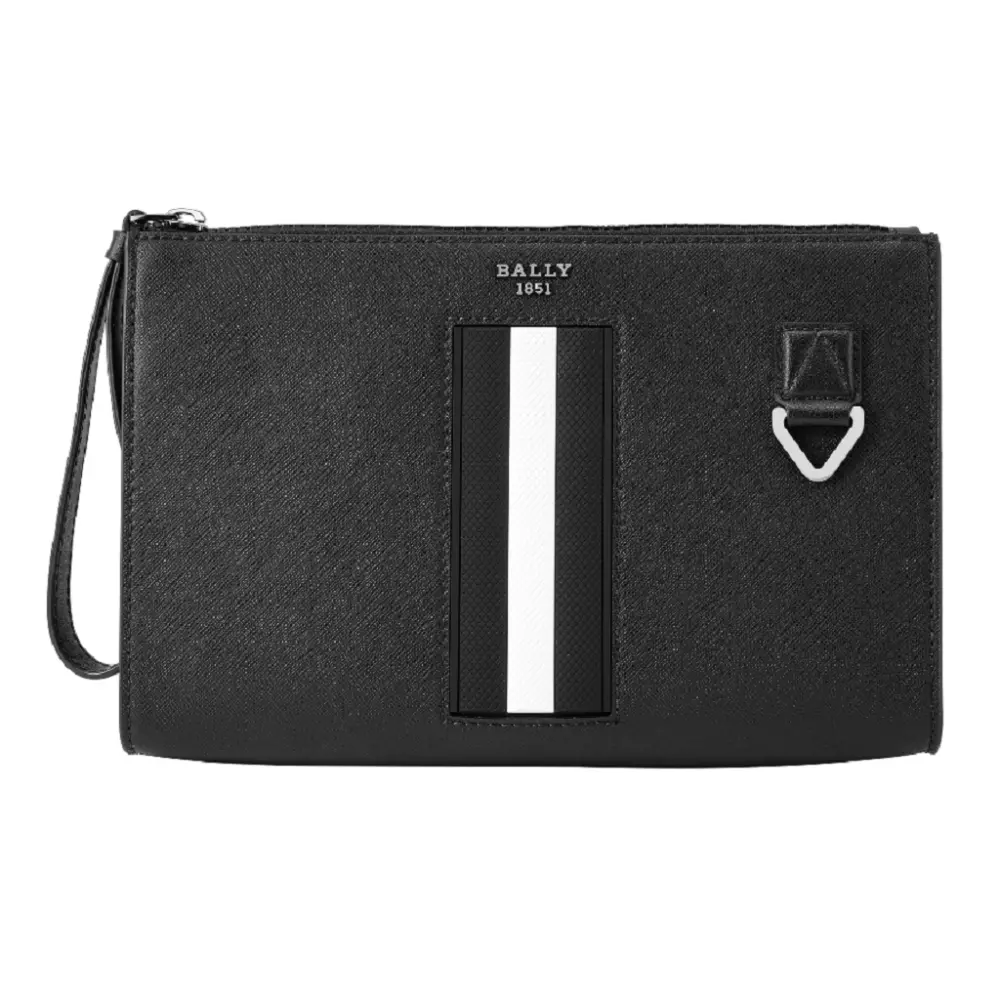 Túi Bally Clutch Bag ‘Black Stripe’ 6238756