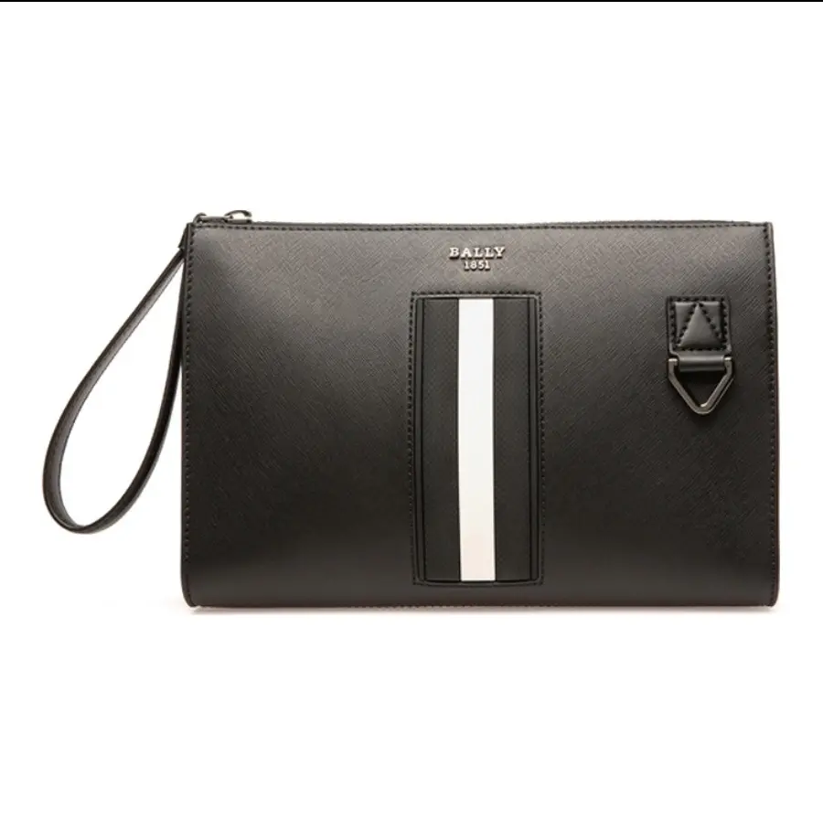 Túi Bally Clutch Bag ‘Black Stripe’ 6238756 - Ảnh 4