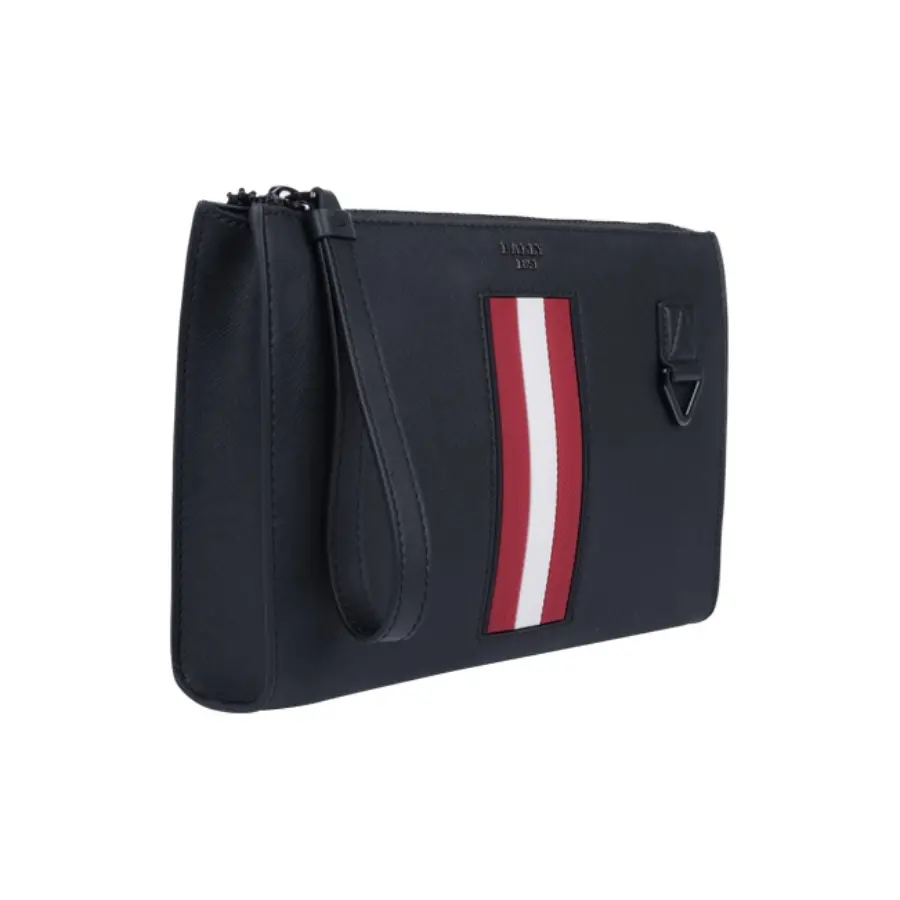 Túi Bally Logo ‘Black Red Stripe’ 6238757 - Ảnh 3