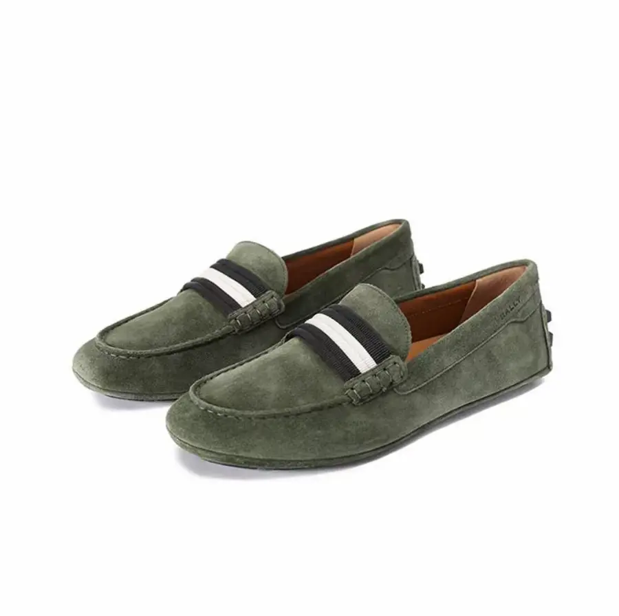 Alternative view of Giày Bally Leather Loafer ‘Green’ 6305309