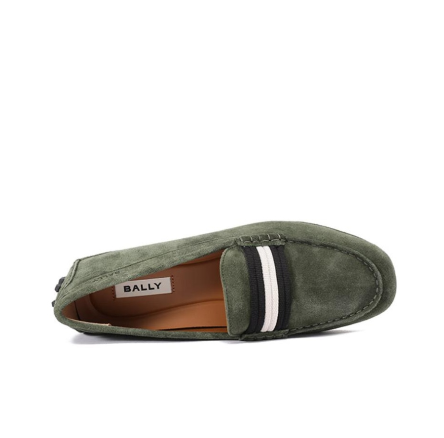 Giày Bally Leather Loafer ‘Green’ 6305309 - Ảnh 4