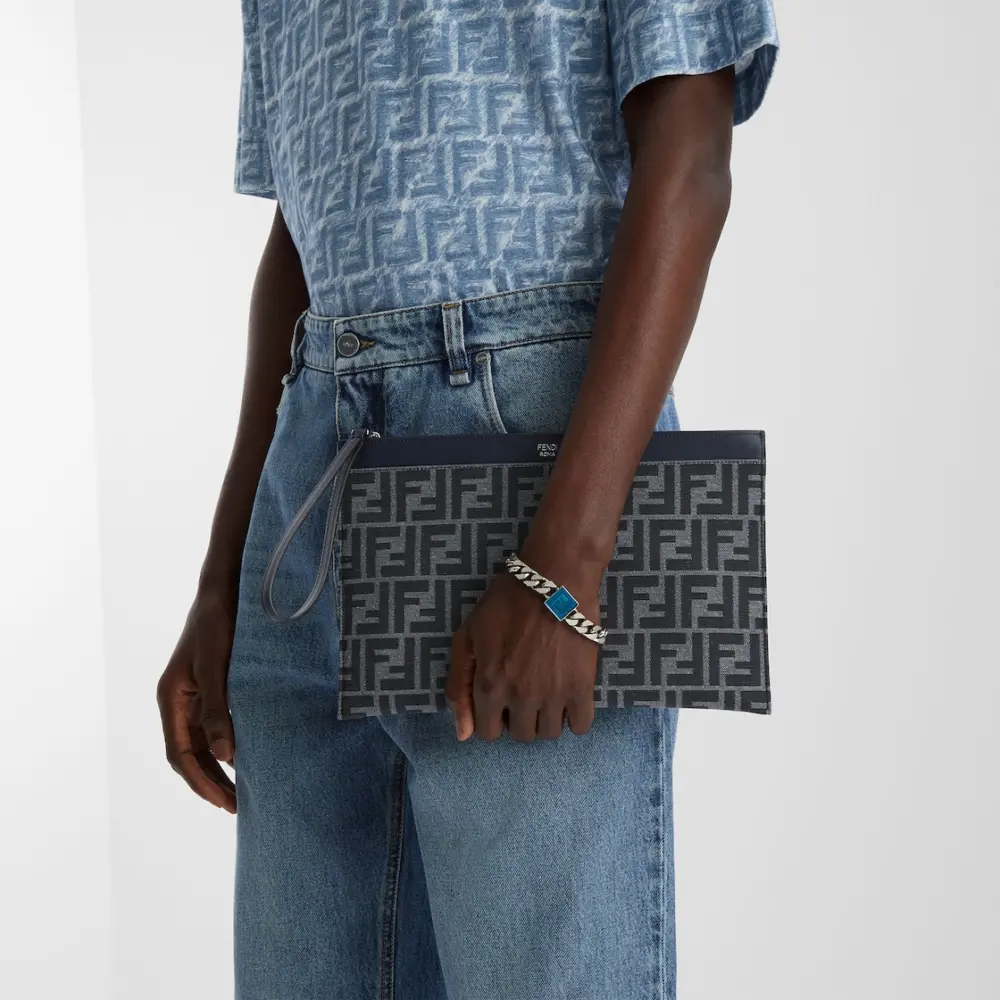 Alternative view of Túi Fendi Jacquard ‘Blue Grey’ 7N0134-AFBV-F1O98