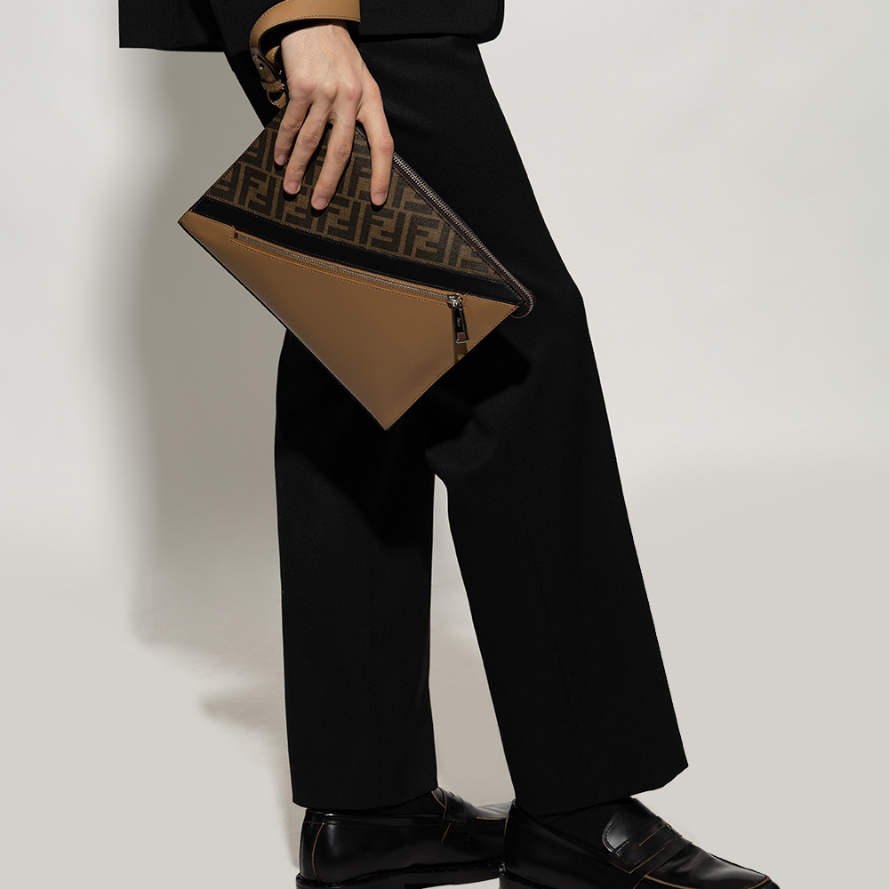 Túi Fendi Diagonal Flat ‘Brown’ 7VA491-AJF8-F1EGA - Ảnh 3