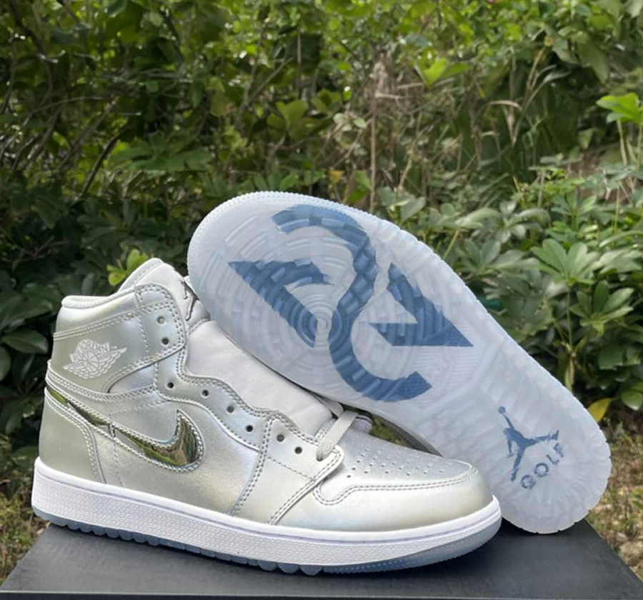 Giày Jordan 1 High Golf 'Meltallic Silver' FD6815-001 - Ảnh 3