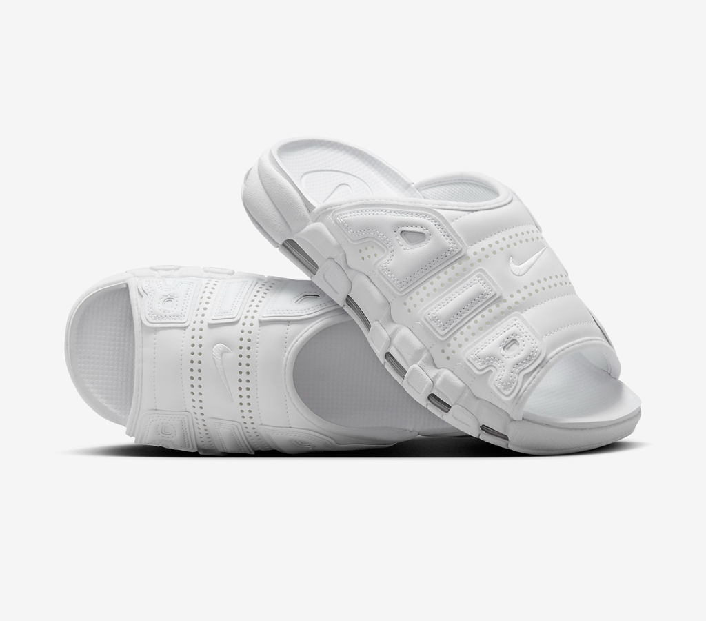 Dép Nike Air More Uptempo Slide 'Triple White' FD9884-101 - Ảnh 3