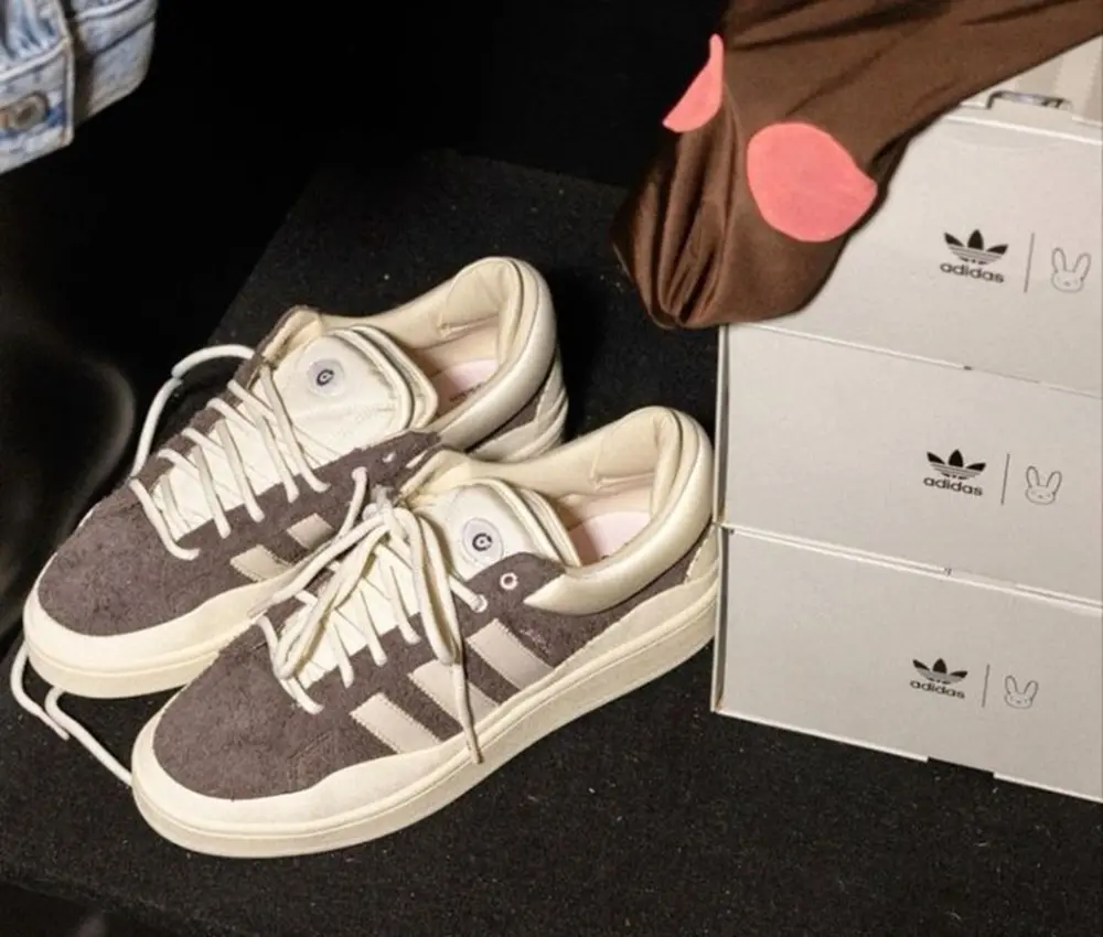 Giày Adidas Campus x Bad Bunny ‘Deep Brown’ ID2534 - Ảnh 6