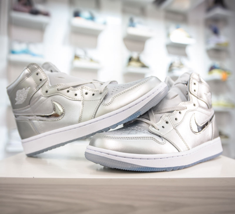 Giày Jordan 1 High Golf 'Meltallic Silver' FD6815-001 - Ảnh 2