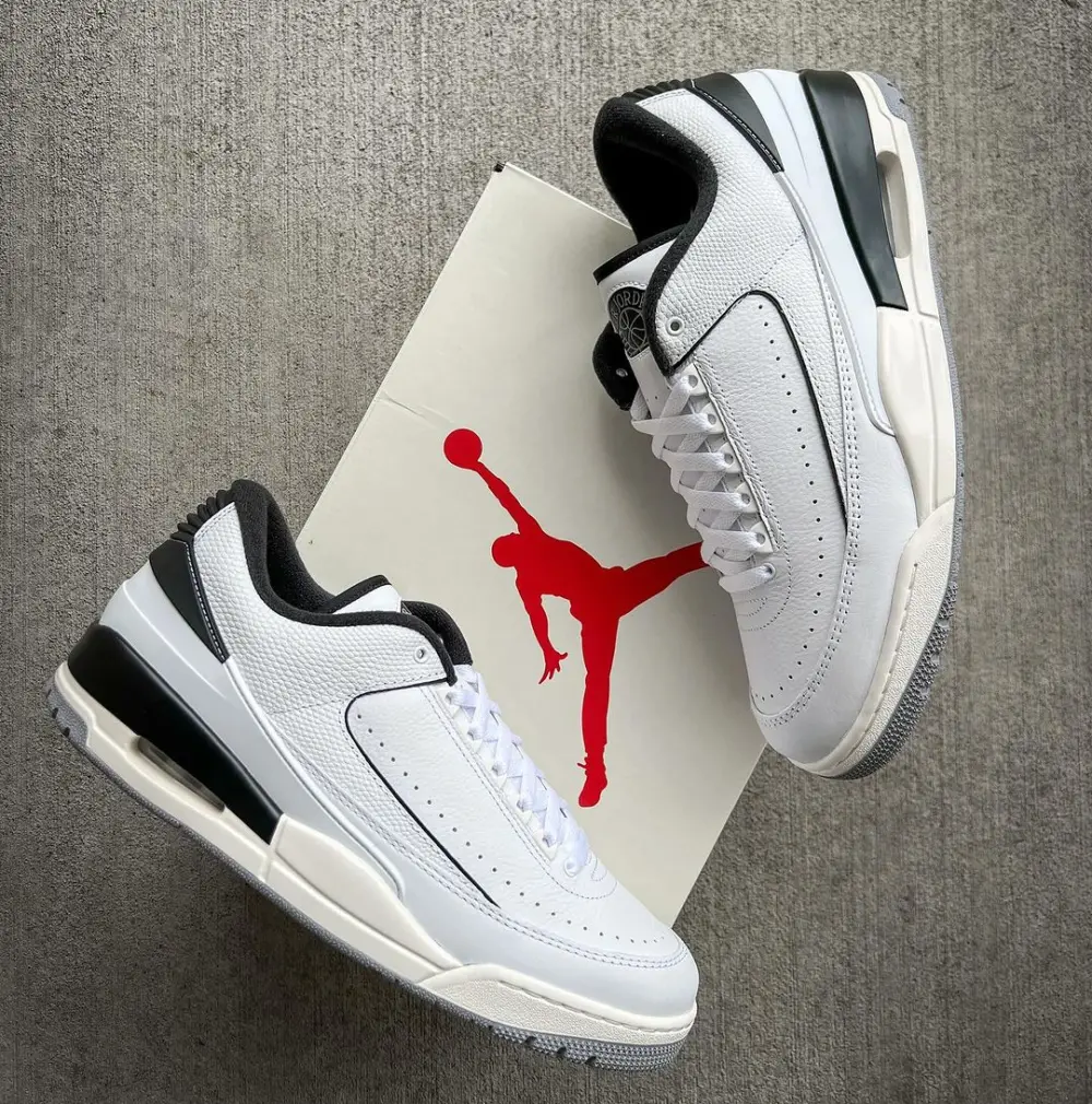Alternative view of Giày Nike Air Jordan 2/3 ‘White Black’ FD0383-100