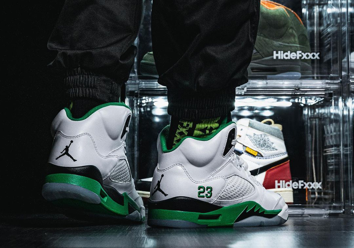 Giày Nike Air Jordan 5 Retro ‘Lucky Green’ DD9336-103 - Ảnh 5
