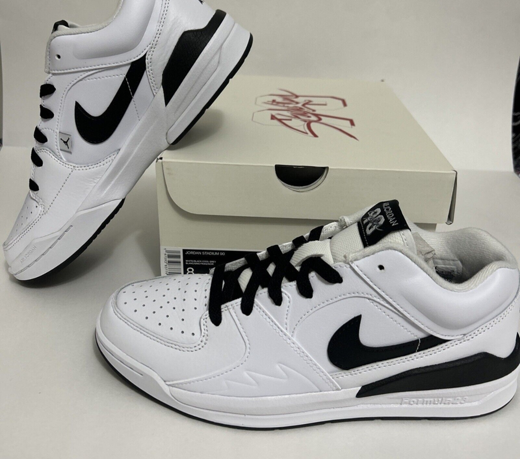 Giày Nike Air Jordan Stadium 90 ‘White Black’ HF5258-102 - Ảnh 6
