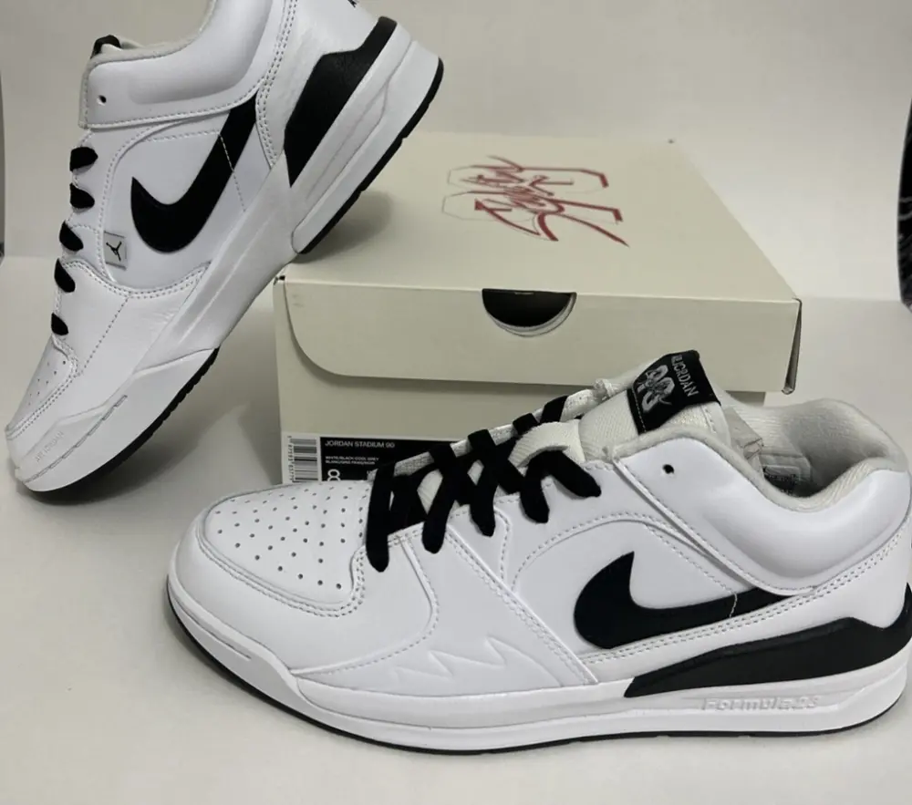 Giày Nike Air Jordan Stadium 90 ‘White Black’ HF5258-102 - Ảnh 6