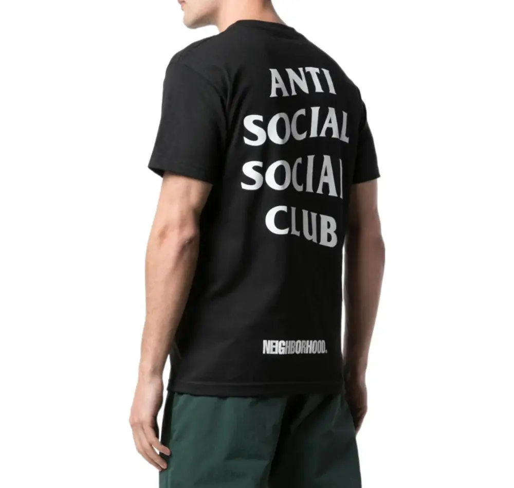 Áo Anti Social Club SS22 ‘Black’ 69LE1511 - Ảnh 3