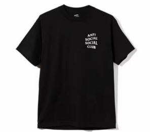 Áo Anti Social Social Club T Unisex ‘Black’ ASST269
