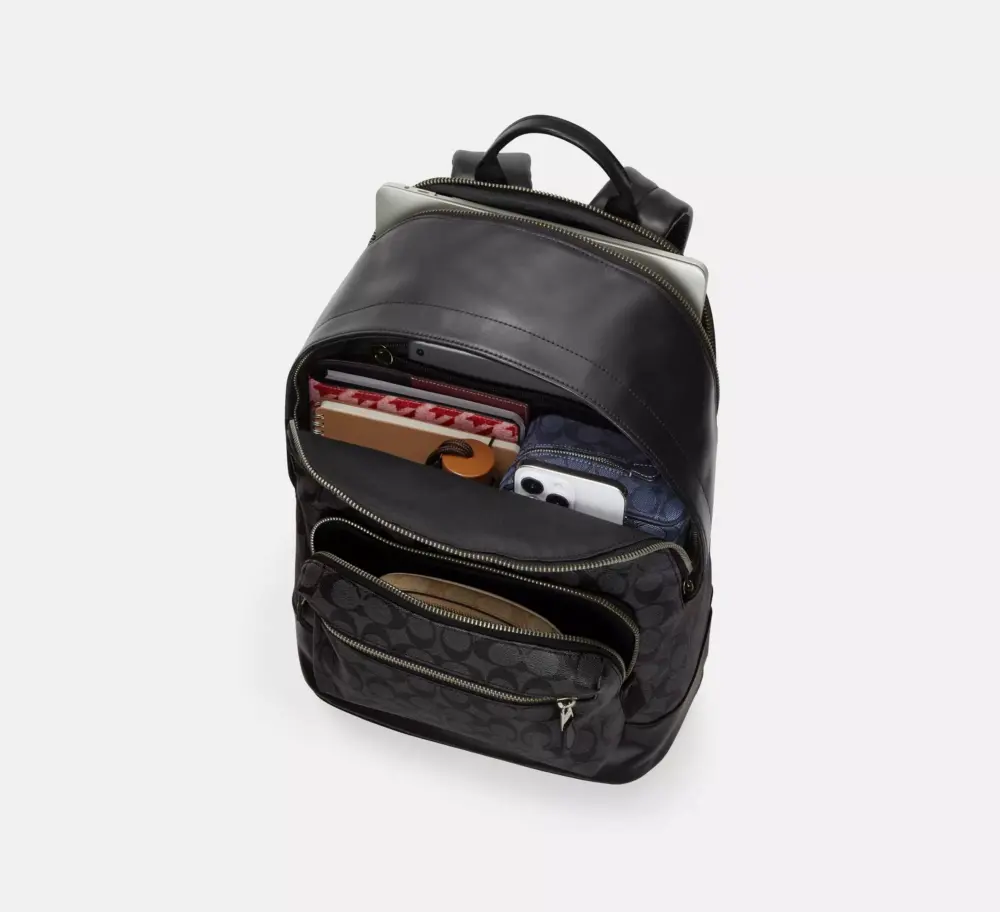 Balo Coach West Backpack 'Signature Canvas' CQ629-QBE7V - Ảnh 3