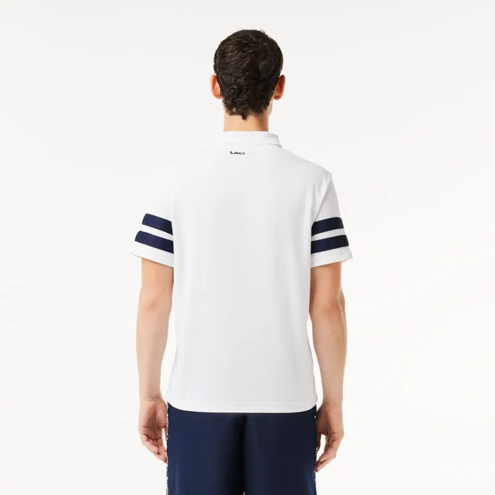 Alternative view of Áo Lacoste Ultra-Dry Colorblock Polo 'White' DH7352-51-522